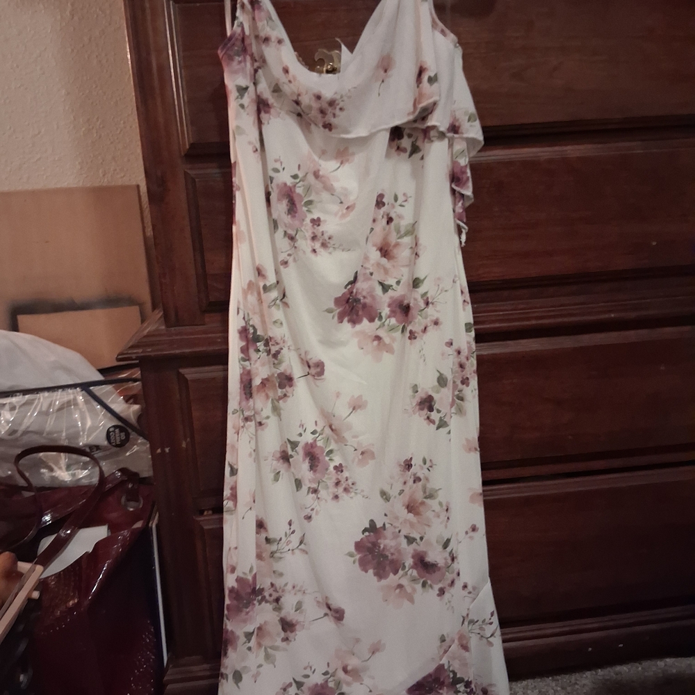 Asymmetrical Floral Women's Dress